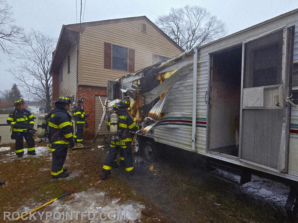 RV FIRE- Members overhauling exterior of the checking for extension. 2025

Photo not mine